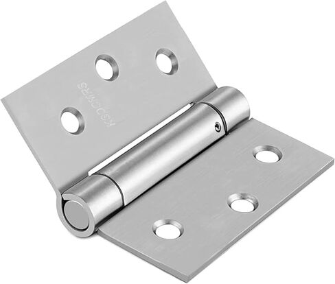 3.5" Self-Closing Stainless Steel Hinges,3-1/2 inch x 3 1/2 Inch Heavy Duty Spring Loaded Automatic Adjustable to Close Door Hinge with Square Corner (Matte Black-2PACK) in Kuwait