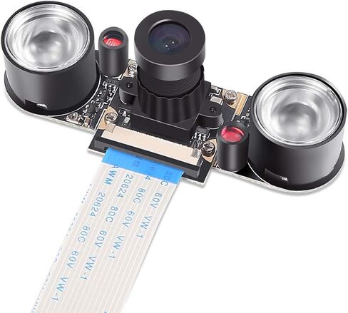 for Raspberry Pi 4 B 3 B+ Camera Module for Raspberry Pi 3 b+ Webcam Camera 5MP 1080p OV5647 HD Video Webcam Compatible with Raspberry Pi 2 Raspberry-pi 3 Model B Model B+ in Saudi Arabia
