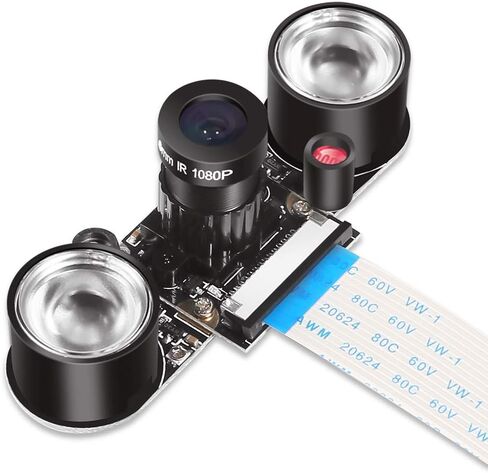 for Raspberry Pi 4 B 3 B+ Camera Module for Raspberry Pi 3 b+ Webcam Camera 5MP 1080p OV5647 HD Video Webcam Compatible with Raspberry Pi 2 Raspberry-pi 3 Model B Model B+ in Saudi Arabia