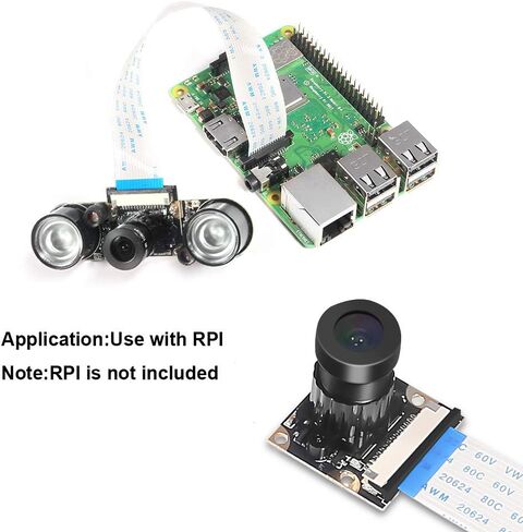 for Raspberry Pi 4 B 3 B+ Camera Module for Raspberry Pi 3 b+ Webcam Camera 5MP 1080p OV5647 HD Video Webcam Compatible with Raspberry Pi 2 Raspberry-pi 3 Model B Model B+ in Saudi Arabia