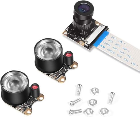 for Raspberry Pi 4 B 3 B+ Camera Module for Raspberry Pi 3 b+ Webcam Camera 5MP 1080p OV5647 HD Video Webcam Compatible with Raspberry Pi 2 Raspberry-pi 3 Model B Model B+ in Saudi Arabia