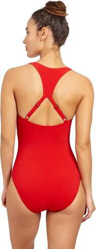 Gottex Women's Free Sport Sprint Solid Round Neck One Piece Swimsuit with Zip in Saudi Arabia