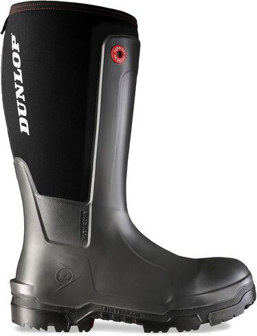 DUNLOP Unisex Snugboot 100% Waterproof, Men 5/Women Size 7, NE68A93.08, Charcoal/Black, 8 US in Kuwait