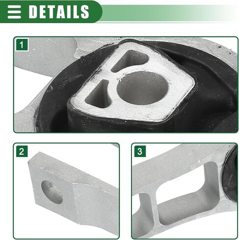 Motoforti Engine Motor Mount, Engine Mount Rear, for Jeep Cherokee 2.4L 2014-2018, No.68157441AD, Silver Tone in Saudi Arabia