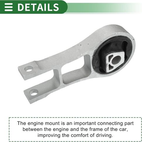 Motoforti Engine Motor Mount, Engine Mount Rear, for Jeep Cherokee 2.4L 2014-2018, No.68157441AD, Silver Tone in Saudi Arabia