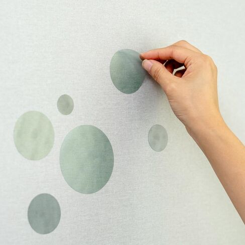 ملصقات حائط منقطة باللون الأخضر - ملصقات ديكور حائط خضراء، ديكورات حائط لغرفة الأطفال، ملصق حائط لغرفة نوم الأطفال وغرفة المعيشة والفصول الدراسية وديكور غرفة اللعب (ملصق منقطة باللون الأخضر) in Kuwait