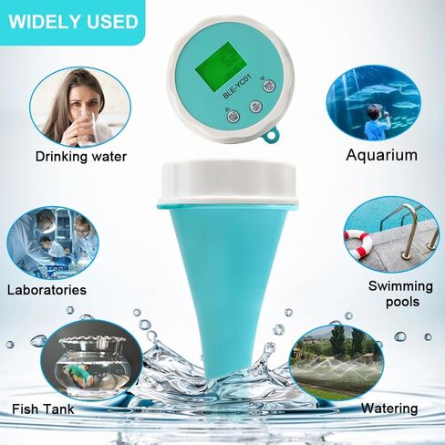 BLE YC01 Pool Monitor PH TDS EC ORP CL e Temperature 6 in 1 Detector Water Quality Tester in Saudi Arabia