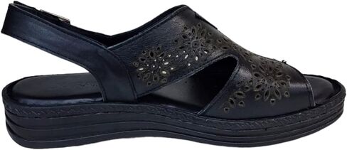 Alice Women's Comfortable, Leather Sling Back Sandal with Extra Cushioned Soft Footbed in Saudi Arabia
