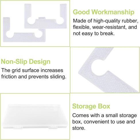 Gasket Replacement Kit for Hinges, 20PCS Rubber Shower Doors Hinge Replacement Part Black Anti-Slip Gasket Glass Hinge Replacement Kit in Saudi Arabia
