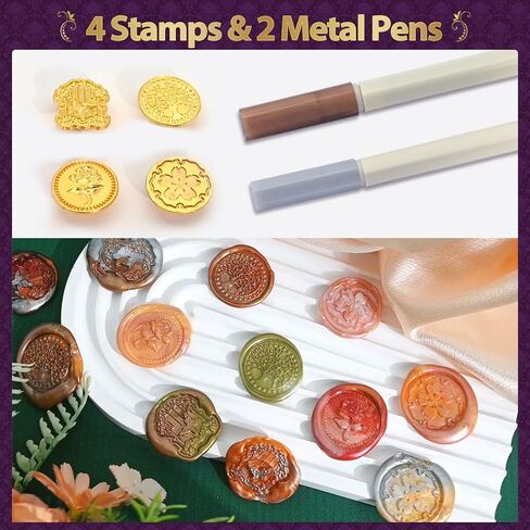 مجموعة ختم الشمع، مجموعة ختم الشمع من TSVATE مع 10 ألوان 200 قطعة من خرز ختم الشمع العتيق، سخان ختم الشمع الخشبي، المغلفات، الشموع، ختم الشمع، قلم معدني، ملعقة ختم الشمع، مجموعة هدايا لامعة in Kuwait