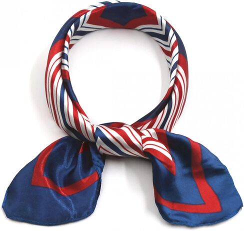 uxcell Women Square Scarf Scarves Leopard Printed Striped Polka Dots Pattern Kerchief Neckerchief in Saudi Arabia
