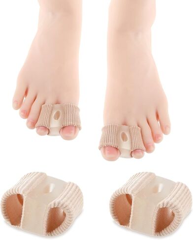 2Pcs Toe Spacers, Silicone Toe Separators, Bunion Toe Separators for Overlapping Toes, Plantar Fasciitis, Bunions for Women and Men in Saudi Arabia