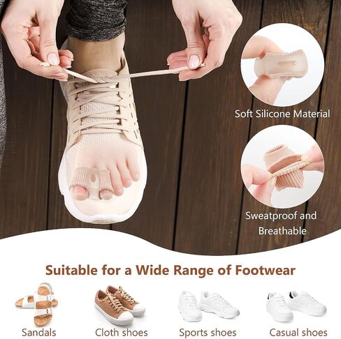 2Pcs Toe Spacers, Silicone Toe Separators, Bunion Toe Separators for Overlapping Toes, Plantar Fasciitis, Bunions for Women and Men in Saudi Arabia