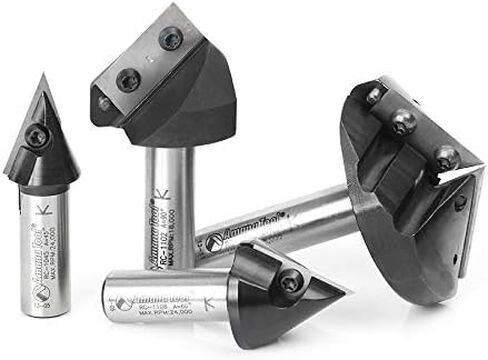 Amana Tool - 3Pc CNC 3D Signmaking 1/2" Shk (AMS-157), Industrial Grade in Saudi Arabia