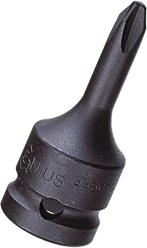 Genius Tools 3/8" Dr. PH.3 Phillips Impact Bit Socket, 60mmL (CR-Mo) - 3460R03 in Saudi Arabia