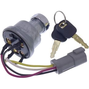 Solarhome 110-7887 467-8535 47031 Ignition Switch with 2 Keys for CAT Caterpillar 906H 906H2 906K 906M 415 415F2 IL 416 416F2 420 420XE D5R2 D6K D6K2 D6N 216B3 226B3 226D 226D3 232D 232D3 236B3