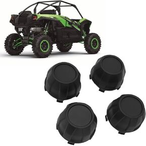 4Pcs Wheel Center Hub , ABS Black Tire Wheel Hub , Reliable Rugged Dust Center Hub Covers for KRX 1000 2020-2022, 110651341