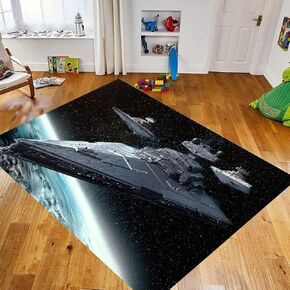 Starwars Rug, Starwars Patterned Rug, Boy Room Rug, Kids Room Rug, Gift for Him, Area Rug, Non Slip Rug, Popular Rug, Fan Rug, Custom Gift, Cool Rug rughouse34_32.1