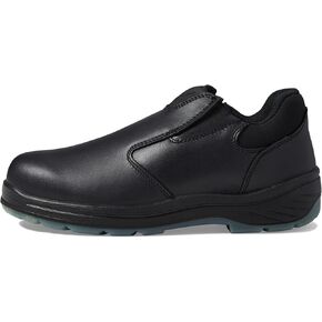 Thorogood Thoro-Flex Black Slip-On Work Shoes for Men and Women - Full-Grain Leather Upper with Cushioning Footbed and Slip-, Oil-, and Puncture-Resistant Outsole