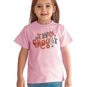 Toddler Baby Girl Birthday T-Shirt Short Sleeve 1st 2nd 3rd Birthday Cotton T-Shirt Top Pink