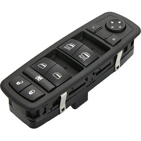 Window Master Switch for 2012-15 Dodge Grand Caravan,Chrysler Town &Country.2012-15 Ram 1500 2500 3500 4500 5500.3+9 Pins.Driver Side Control switches.OEM#68110866AB,68110866AA(Green Light)