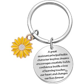 Assistant Principal Leaving Keychain Teachers Day Keychain Coworkers Gift Assistant Principal Keychain