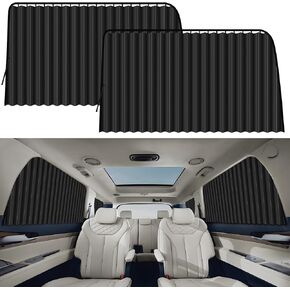 XCBYT Car Window Shades - 2 Pack Side Window Sun Shades for Baby 99% Light Block Sun Shade for Car Camping, Napping, Sleeping, Breastfeeding, Cloth Changing