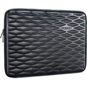 DOMISO 15.6 Inch Shockproof Waterproof Laptop Sleeve Lightweight Soft EVA Tablet Case for 15.6" Laptops/Apple/Lenovo IdeaPad/Acer Aspire E15 / HP ENVY 15 / Dell, Black