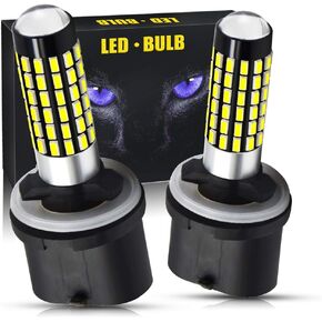 AC9-36V 880 890 885 LED Fog Light Bulbs Super Bright 1500 Lumens 78-SMD 3014 Chips Lens Replace for DRL Fog Lights.(2-Pack)