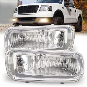 استبدال مصابيح الضباب لـ 2004 2005 2006 Ford F150 F-150 OE Style Fog Light متوافق مع مصابيح الهالوجين H10 12V 42W - عدسات الدخان