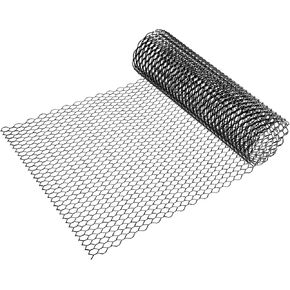 Car Grill Mesh, 40x13 Inch 25x11mm Hexagon Hole Car Pickup Truck Grille Mesh Sheet Air Intake Insert Universal for Car Multifunctional Aluminum Alloy Black