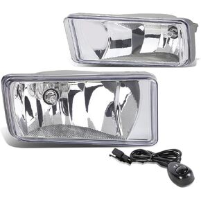 DNA MOTORING FL-ZTL-802-AM Fog Light With Switch Driver & Passenger Side [Compatible with 07-08 Escalade / 07-13 Avalanche / 07-14 Silverado]