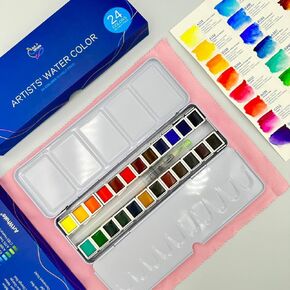 Artists' Watercolor 24 Colors in Half-Pans