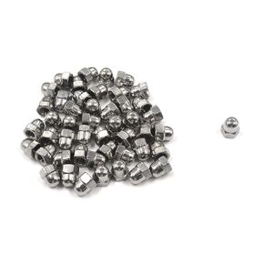 MY MIRONEY M6 Hex Acorn Cap Nuts Stainless Steel Hexagon Decorative Cover Semicircle Dome Nuts Pack of 50