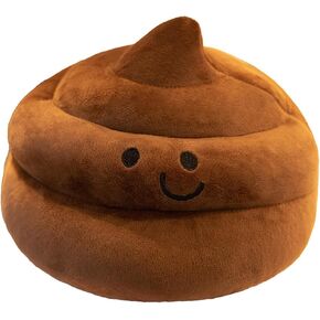 Poop Plush Pillow, Poop Stuffed Pillow, Birthday Christmas Funny Gift Home Decoration for Girls Boys Kids Adults (Brown,9 inch)