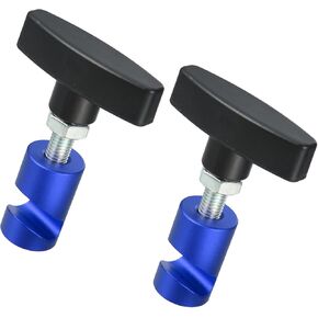 Motoforti Universal Car Hood Lift Support Clamp, Aluminum Alloy, Blue, 2 Pcs