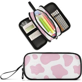Alpacas Cute Pencil Case Large Capacity 3 Compartments Pen Bag Pouch Stationary Case for Boys Girls Adults Students Office