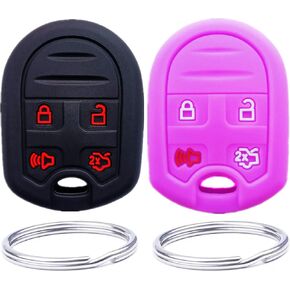 Smart Key Fob Cover Case Fit for Ford 2006-2016 F150 F250 F350 Trunk, 2006-2015 Explorer,Mustang Fusion Explorer Taurus Expedition Lincoln MKS MKX MKZ Navigator