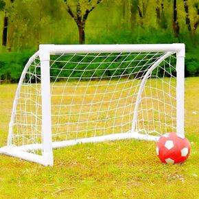 Soccer Goal 12x6FT/10x6.5FT/8x6FT/8x5FT/6x4FT Outdoor Soccer Net Goals for Backyard with Weatherproof UPVC Frame & Ground Stakes Portable PVC Soccer Goal Post for Kids Adults & Youth Training