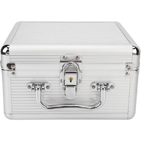 GOWENIC 20 Bays 2.5in Hard Drive Storage Box with Safety Lock 2 Keys ABS Handle Shockproof Hard Drive Case with Cushioning Pad and Handle, Suitable for 2.5in Hard Drives