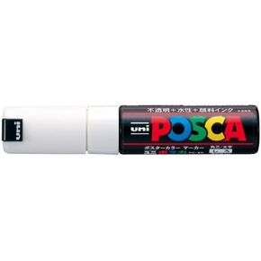 Uni Posca Bold Marker, White (PC8K.1)
