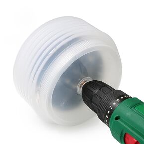 160mm Hole Saw Dust Bowl, Rubber Scalable Dust Cover Collector for Ceiling Cutting Work and Other Drilling Works