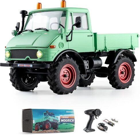 BEEZRC x 1/18 RC Crawler Mogrich RTR 3-Ch 2.4 جيجا هرتز RC للطرق الوعرة 4WD Hobby RC Car RC Tuck مع شاحن USB لبطارية جهاز إرسال أضواء LED للبالغين... in Kuwait