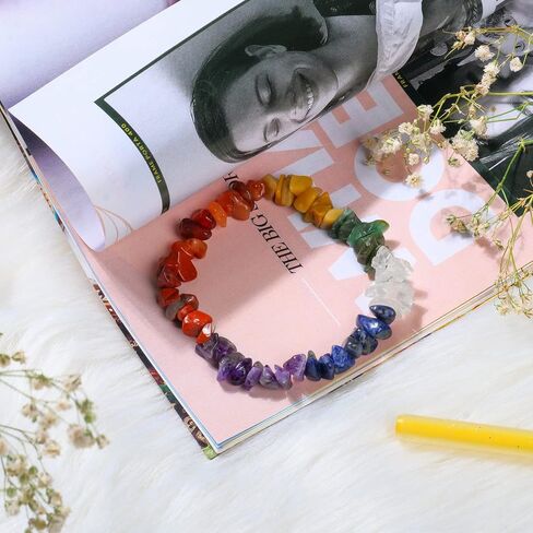 7 Chakra Bracelet And Necklace Set, Crystals Jewelry, Chakra Stones, Orgone Necklace For Protection Spiritual Meditation, Gift Set For Women, Bracelets For Men, Bracelet Charms, Mom Jewelry, Pendants in Saudi Arabia