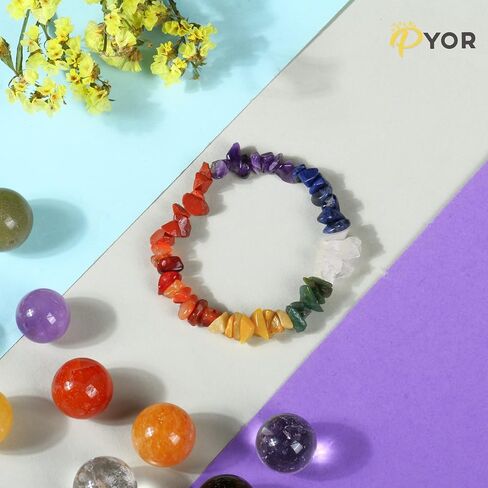 7 Chakra Bracelet And Necklace Set, Crystals Jewelry, Chakra Stones, Orgone Necklace For Protection Spiritual Meditation, Gift Set For Women, Bracelets For Men, Bracelet Charms, Mom Jewelry, Pendants in Saudi Arabia