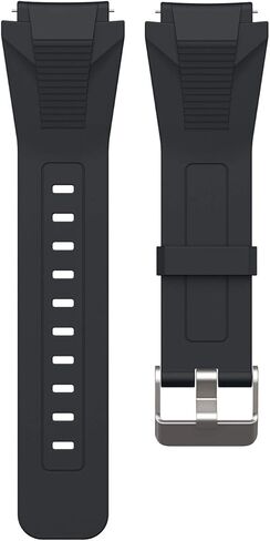 سوار سيليكون ناعم SIKAI 22 مم لـ TicWatch Pro 3 حزام بديل صديق للبشرة وقابل للتنفس لـ TicWatch Pro 3 / TicWatch Pro 2020 / TicWatch Pro 4G LTE/TicWatch GTX Smartwatch (أسود) in Kuwait