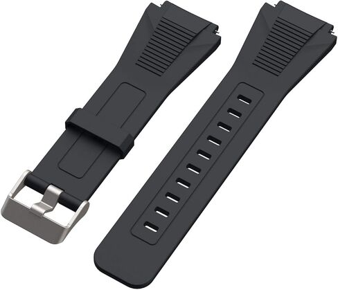 سوار سيليكون ناعم SIKAI 22 مم لـ TicWatch Pro 3 حزام بديل صديق للبشرة وقابل للتنفس لـ TicWatch Pro 3 / TicWatch Pro 2020 / TicWatch Pro 4G LTE/TicWatch GTX Smartwatch (أسود) in Kuwait