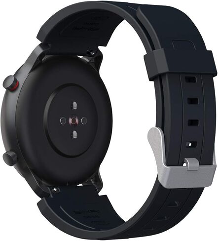 سوار سيليكون ناعم SIKAI 22 مم لـ TicWatch Pro 3 حزام بديل صديق للبشرة وقابل للتنفس لـ TicWatch Pro 3 / TicWatch Pro 2020 / TicWatch Pro 4G LTE/TicWatch GTX Smartwatch (أسود) in Kuwait