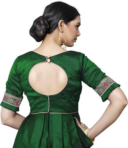 Women's Party Wear Readymade Bollywood Designer Indian Style Padded Blouse for Saree Crop Top Choli in Saudi Arabia