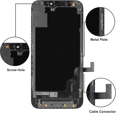 بديل شاشة LL TRADER لهاتف iPhone 12 Mini LCD Retina 5.4 بوصة FHD شاشة COF تعمل باللمس محول رقمي مع مجموعات أدوات الإصلاح المطلوبة 2024 in Kuwait